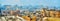 Panorama of untidy rooftops of Cairo, Egypt