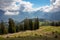 Panorama of untouched landscapes in the Austrian Alps
