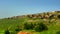 Panorama of the Upper Galilee hills surrounding town Metula. Northern Israel.