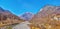 Panorama of Valle Verzasca, Lepontine Alps and Verzasca River, Switzerland