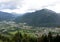 panorama of the valley of the Friuli Region in Northern Italy to