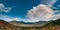 Panorama of valley in Tropoja in Northern Albania