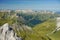 The panorama from Valluga mountain, Sankt Anton, Austria