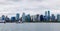 Panorama of Vancouver Downtown Skyline From Stanley Park