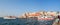 Panorama Venetian harbor of Chania, Crete