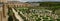 Panorama of versailles orange garden