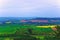 Panorama of Vezelay of Bourgogne Franche Comte region in France