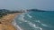 Panorama of Vieste beach, Gargano natural park, Puglia, Italy