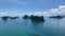Panorama view 360 degree of Koh Hong island at Krabi province