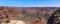 Panorama view at the Abyss viewpoint on the South Rim of the Grand Canyon, Arizona