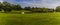A panorama view across Abington Park, Northampton, UK