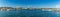 A panorama view across the harbour and docks at La Spezia, Italy