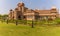 A panorama view across the Lalgarh Palace in Bikaner, Rajasthan, India