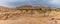 A panorama view across the landscape at Oruhito beside the Agab river in Namibia