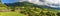 A panorama view across the ramparts of Brimstone Hill Fort in St Kitts