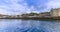 A panorama view across the seafront at Oban, Scotland