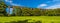 A panorama view across a section of the Digswell Viaduct near Welwyn Garden City, UK