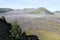 Panorama view with active Bromo Volcano