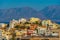 Panorama view of Agios Nikolaos town at Crete, Greece