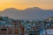 Panorama view of Agios Nikolaos town at Crete, Greece