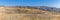 A panorama view along the side of a colonnaded street in the ancient Roman settlement of Gerasa in Jerash, Jordan