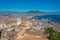 Panorama view of the bay of Naples behind Certosa monastery