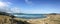 Panorama view of the beach in Binh Tien, Vietnam