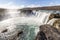 Panorama view on beautiful Godafoss waterfall, Iceland