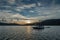 Panorama view on the beautiful komodo island inside of national park in indonesia