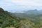 Panorama view from a big rock over Krabi at the jungle hiking trail to dragon crest in Khao Ngon Nak in Krabi, Thailand, Asia