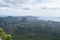 Panorama view from a big rock over Krabi at the jungle hiking trail to dragon crest in Khao Ngon Nak in Krabi, Thailand, Asia