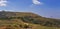 Panorama view of cabbage and strawberry farming in the mountains