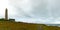 Panorama view of the Cap Levi lighthouse on the north coast of Normandy in France