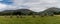 Panorama view of the Castlerigg Stone Circle in the Lake District National Park in Cumbria