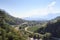 Panorama view of city Bolzano and mountains in South Tyrol, Italy