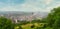 Panorama view on the city of Liege in Wallonia, Belgium