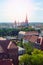 Panorama view of the city of Szczecin, northwest Poland