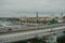 Panorama view of the city of Szczecin, northwest Poland