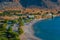 Panorama view of the coastline of Crete near Kato Zakros, Crete