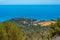 Panorama view of coastline of Southern Crete in Greece