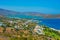 Panorama view of Cretan coastline near Plaka, Greece