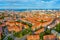 Panorama view of Danish town Aarhus