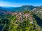 Panorama view of Dimitsana village at Greece