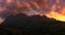 Panorama view of Doi Luang Chiang Dao mountain during sunset