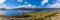 A panorama view down Loch Dunvegan on the island of Skye, Scotland