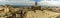 A panorama view down the roof top of the nave of the Santa Anna Cathedral Las Palmas, Gran Canaria