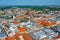 Panorama view of Dresden with Marktplatz square, Germany