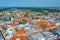 Panorama view of Dresden with Marktplatz square, Germany