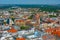 Panorama view of Dresden with Marktplatz square, Germany