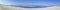 Panorama view from Dune of Pyla Arcachon Bay in france in template web banner